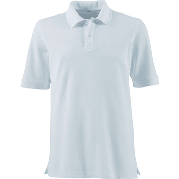 Polo-Shirt Basic ohne Brusttasche, weiß, Größe M